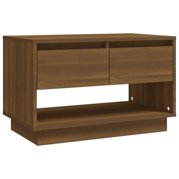 vidaXL tv-bord 70x41x44 cm spånplade brun egetræsfarve