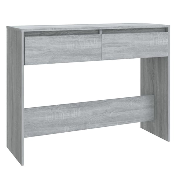 vidaXL konsolbord 100x35x76,5 cm spånplade grå sonoma-eg