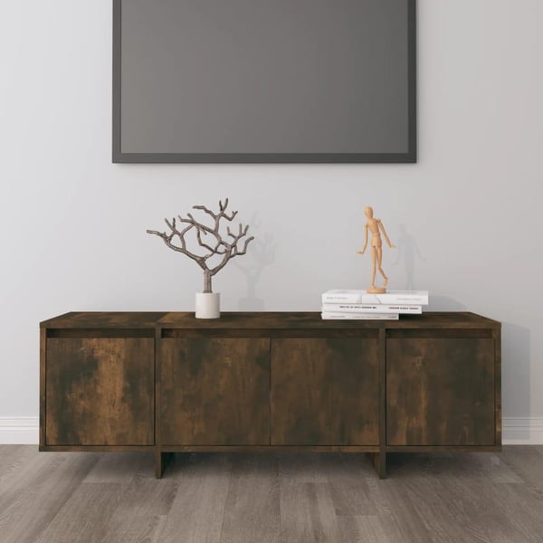vidaXL TV-benk røkt eik 120x30x40,5 cm sponplate