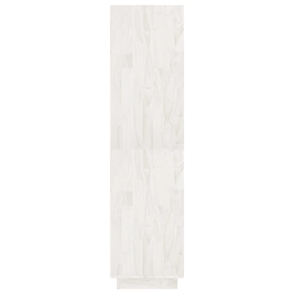 vidaXL bogreol/rumdeler 80x35x135 cm massivt fyrretræ hvid