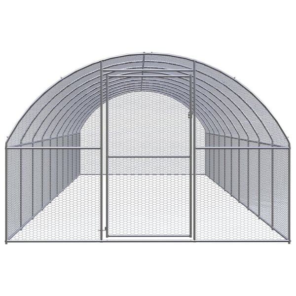 vidaXL hønsehus 3x10x2 m galvaniseret stål