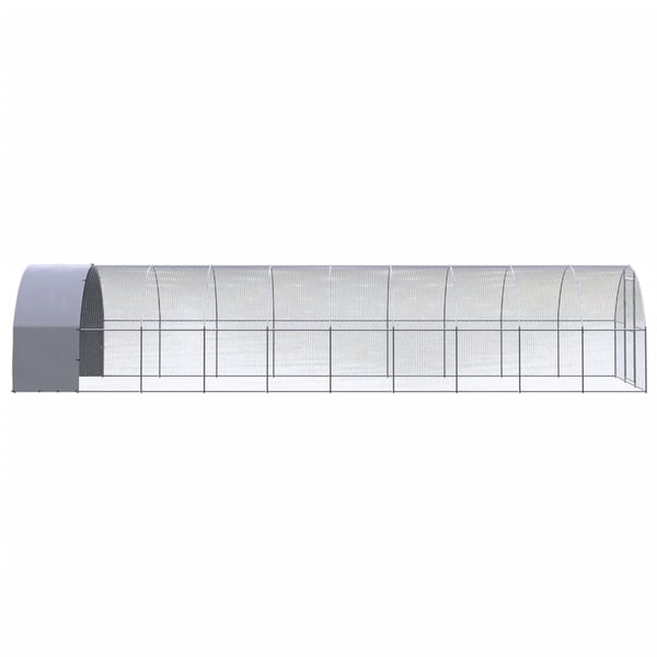vidaXL hønsehus 3x10x2 m galvaniseret stål