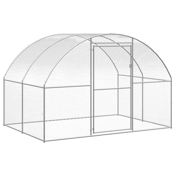 vidaXL hønsehus 3x20x2 m galvaniseret stål