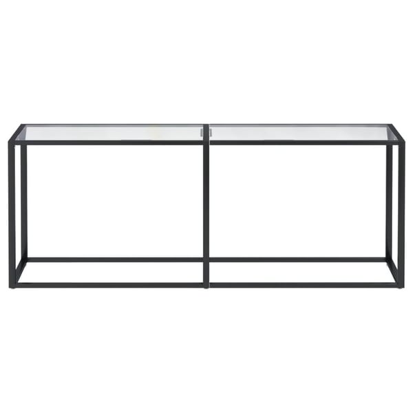 vidaXL konsolbord 200x35x75,5 cm hærdet glas transparent