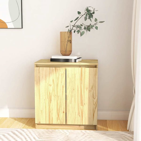 vidaXL Nattbord HAMAR honningbrun 79x40x80 cm heltre furu