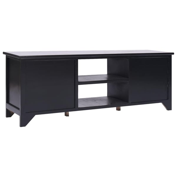 vidaXL tv-skab 108x30x40 cm massivt kejsertræ  sort