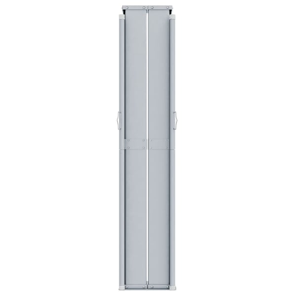vidaXL Uttrekkbar sidemarkise 220x1200 cm kremhvit