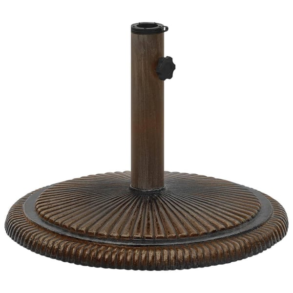 vidaXL Parasollbase bronse 45x45x30 cm støpejern