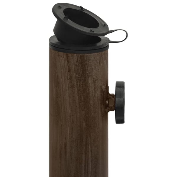 vidaXL Parasollbase bronse 45x45x30 cm støpejern