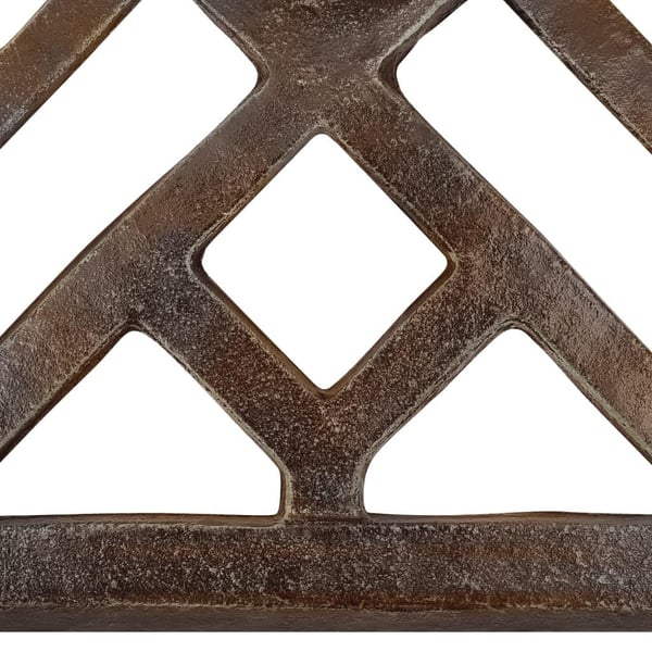 vidaXL Parasollbase bronse 44x44x31 cm støpejern