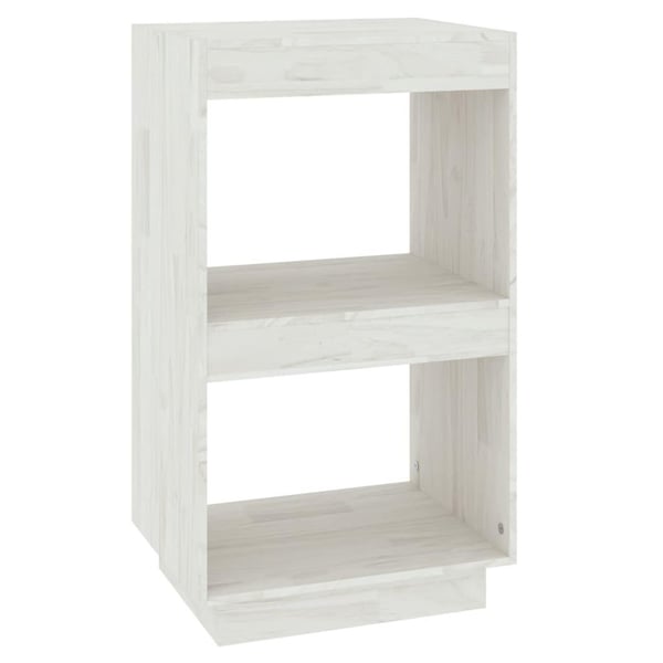 vidaXL Bokhylle hvit 40x35x71 cm heltre furu
