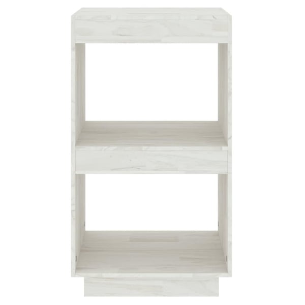 vidaXL Bokhylle hvit 40x35x71 cm heltre furu