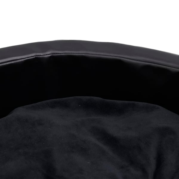 vidaXL Hundeseng svart 90x79x20 cm plysj og kunstig lær