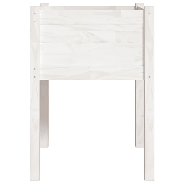 vidaXL Plantekasse hvit 50x50x70 cm heltre furu