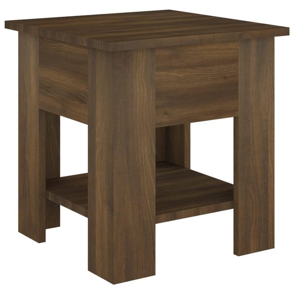 vidaXL Salongbord brun eik 40x40x42 cm konstruert tre