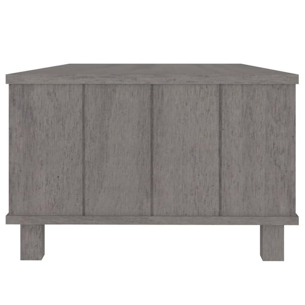 vidaXL Salongbord HAMAR lysegrå 100x55x35 cm heltre furu