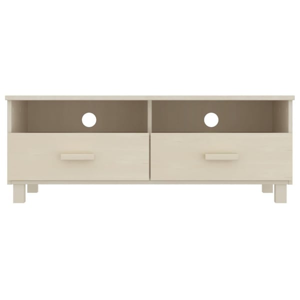 vidaXL TV-benk HAMAR honningbrun 106x40x40 cm heltre furu