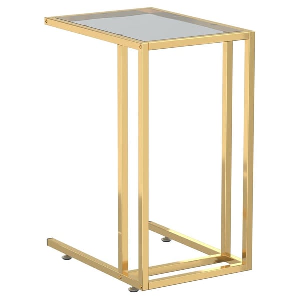 vidaXL Sidebord for PC svart 50x35x65 cm herdet glass