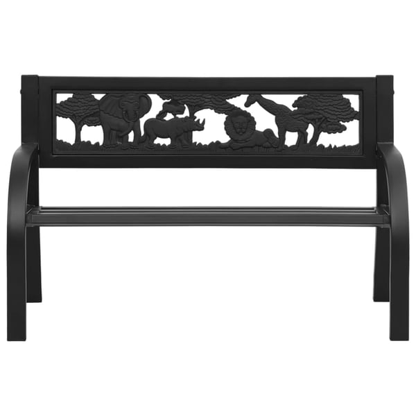 vidaXL Hagebenk for barn 86 cm stål
