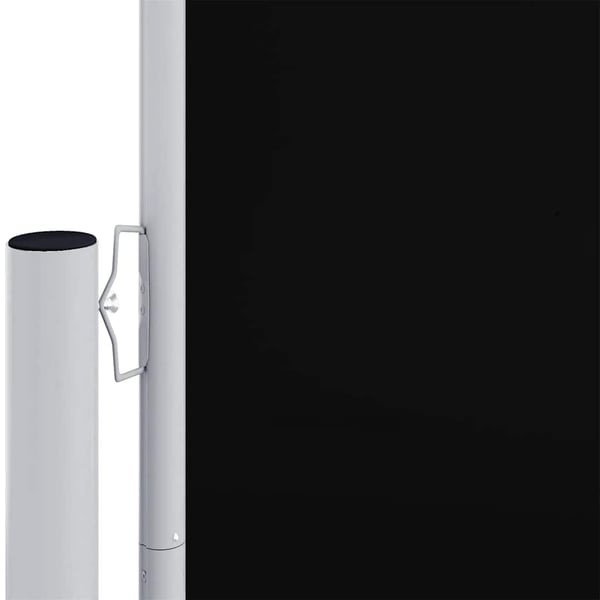 vidaXL Infällbar sidomarkis 200x600 cm svart