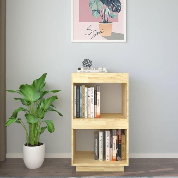 vidaXL bogreol 40x35x71 cm massivt fyrretræ