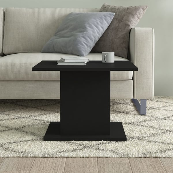 vidaXL Sohvapöytä musta 55,5x55,5x40 cm lastulevy