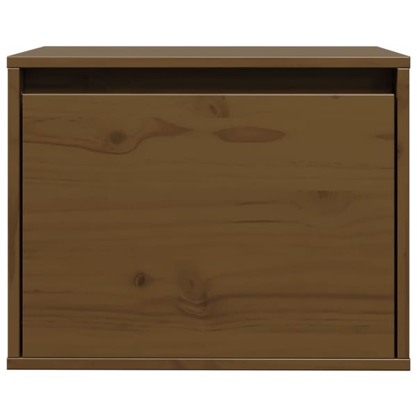 vidaXL Veggskap honningbrun 45x30x35 cm heltre furu