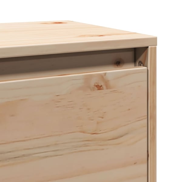 vidaXL Seinäkaapit 2 kpl 45x30x35 cm täysi mänty