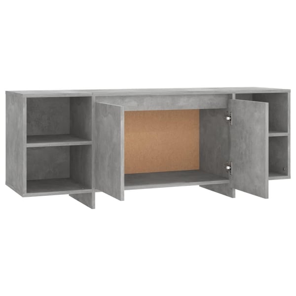 vidaXL TV-benk betonggrå 130x35x50 cm sponplate