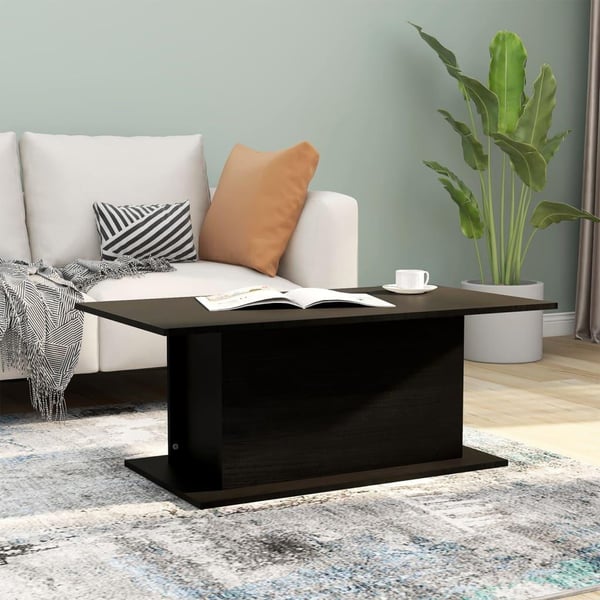 vidaXL sofabord 102x55,5x40 cm spånplade sort