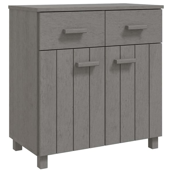 vidaXL Yläkaappi HAMAR tummanharmaa 90x30x100 cm täysi mänty