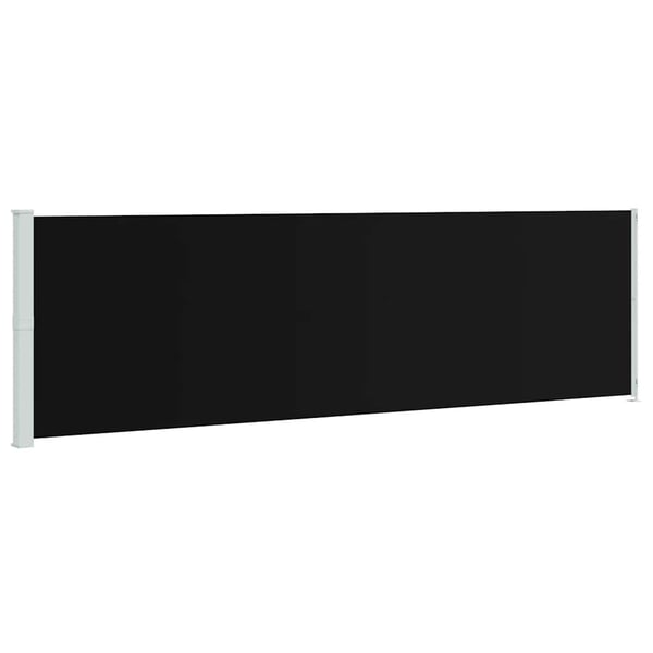 vidaXL sammenrullelig sidemarkise til terrassen 180x600 cm sort