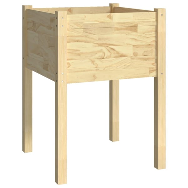 vidaXL Plantekasse 50x50x70 cm heltre furu