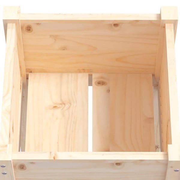 vidaXL Plantekasse 50x50x70 cm heltre furu