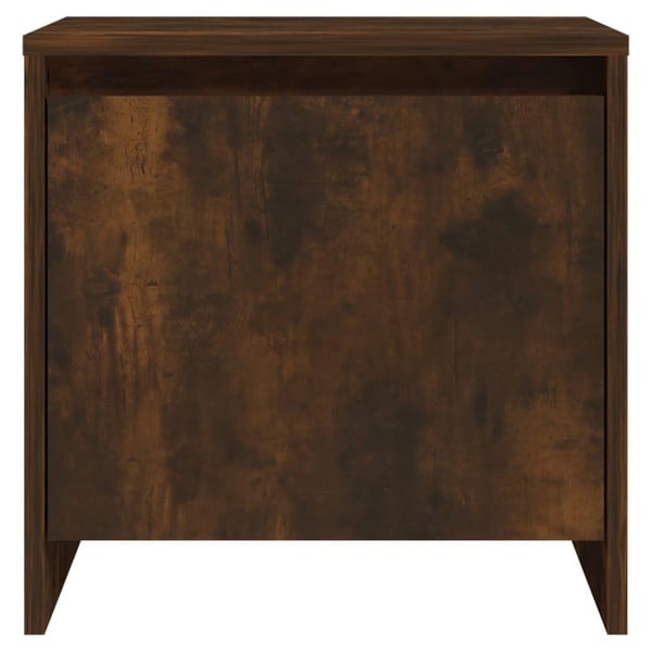 vidaXL Nattbord røkt eik 45x34x44,5 cm sponplate
