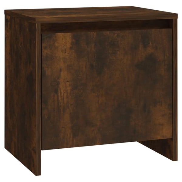 vidaXL Nattbord røkt eik 45x34x44,5 cm sponplate