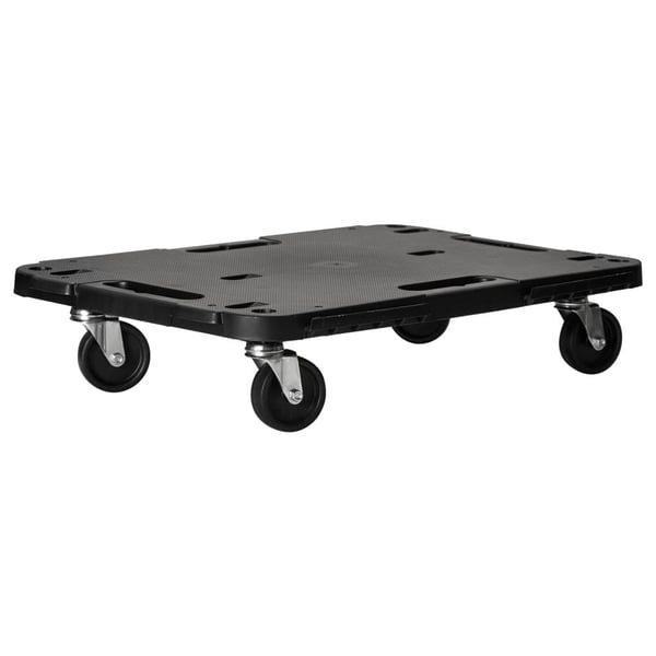 vidaXL Transportvagn svart 58x38x12 cm PP