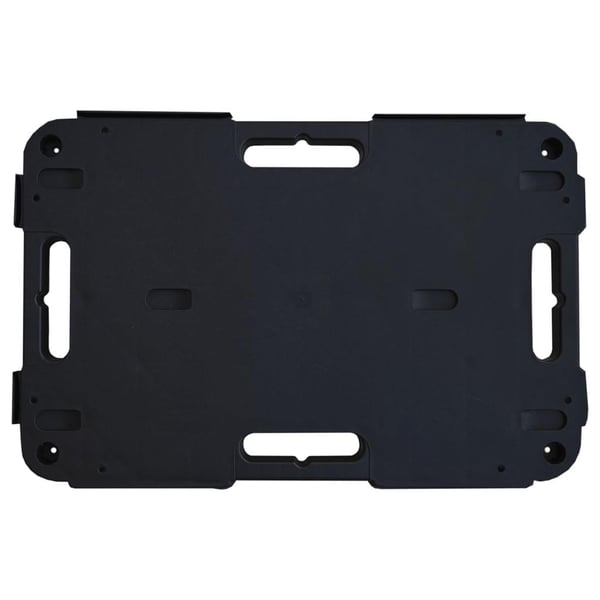 vidaXL Transportvagn svart 58x38x12 cm PP