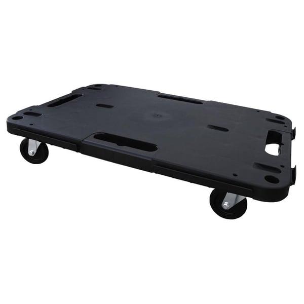 vidaXL Transportvagn svart 58x38x12 cm PP