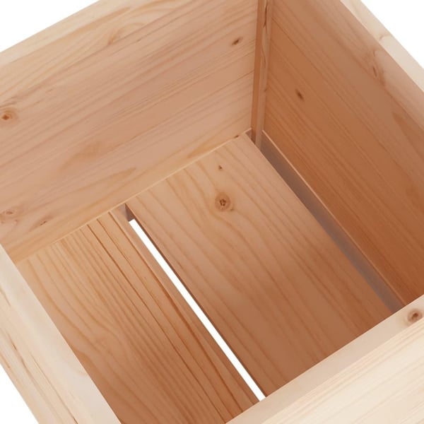 vidaXL Puutarhan kukkalaatikot 2 kpl 50x50x50 cm täysi mänty