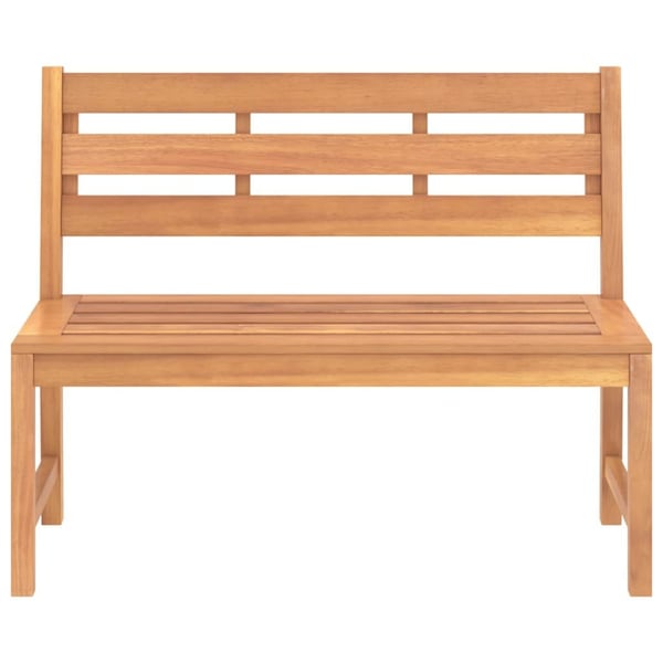 vidaXL Hagebenk 114 cm heltre teak