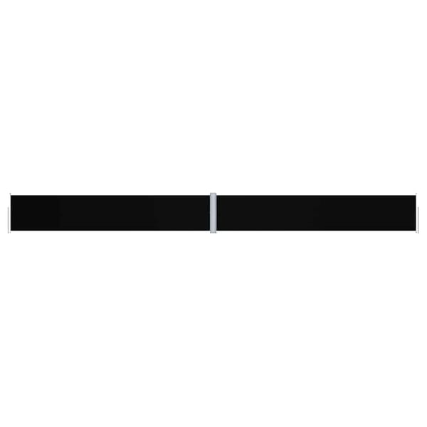 vidaXL Uttrekkbar sidemarkise svart 117x1200 cm