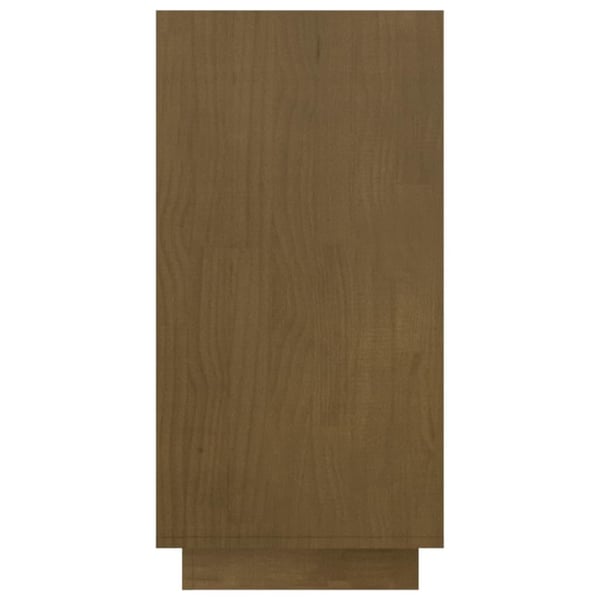 vidaXL bogreol 80x35x71 cm massivt fyrretræ honningbrun
