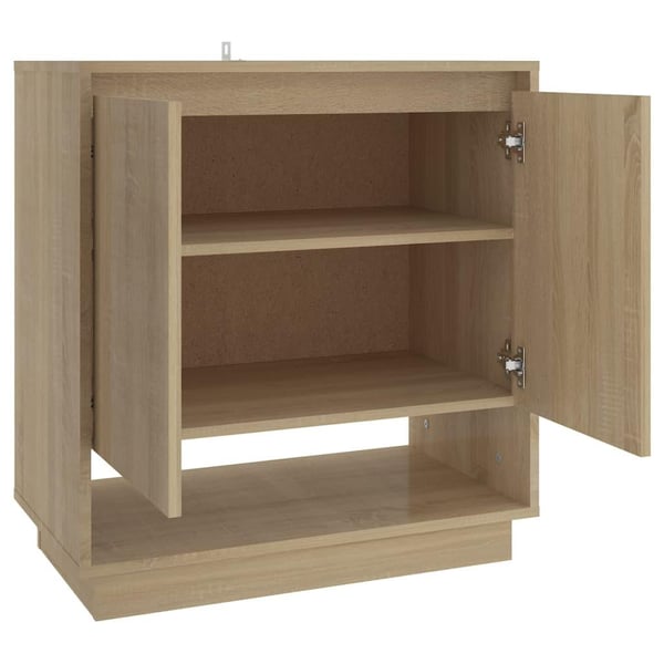 vidaXL skænk 70x41x75 cm spånplade sonoma-eg
