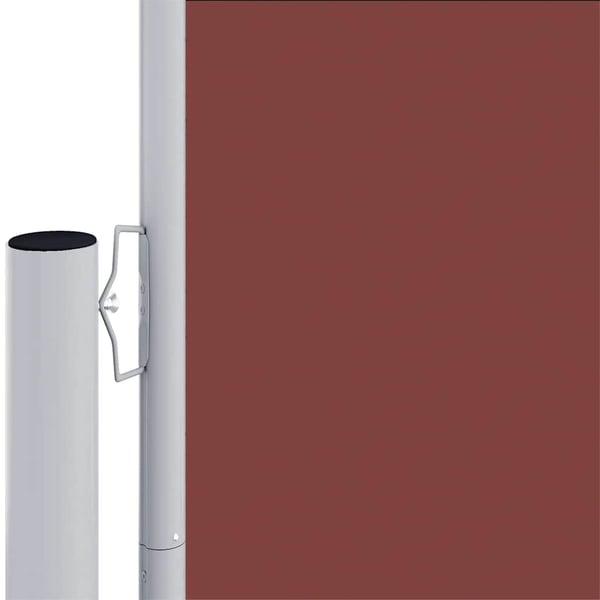 vidaXL Uttrekkbar sidemarkise brun 117x1200 cm