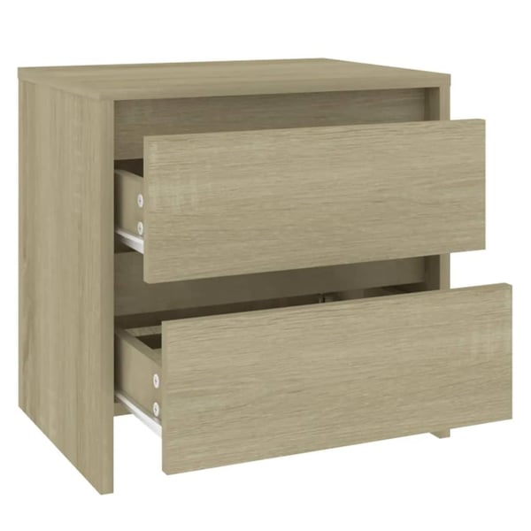 vidaXL Nattbord 2 stk sonoma eik 45x34,5x44,5 cm sponplate