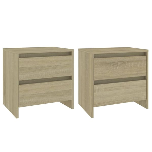vidaXL Nattbord 2 stk sonoma eik 45x34,5x44,5 cm sponplate