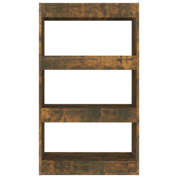 vidaXL bogreol/rumdeler 60x30x103 cm spånplade røget egetræsfarve