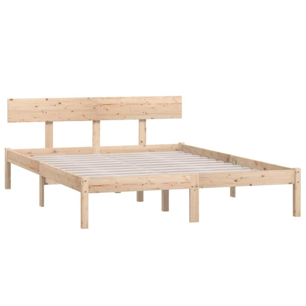 vidaXL Sengeramme heltre 120x190 cm Small Double