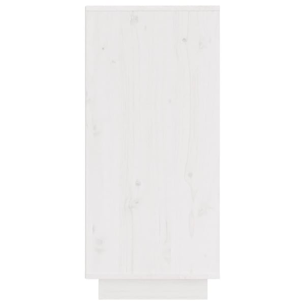vidaXL Skjenk hvit 31,5x34x75 cm heltre furu